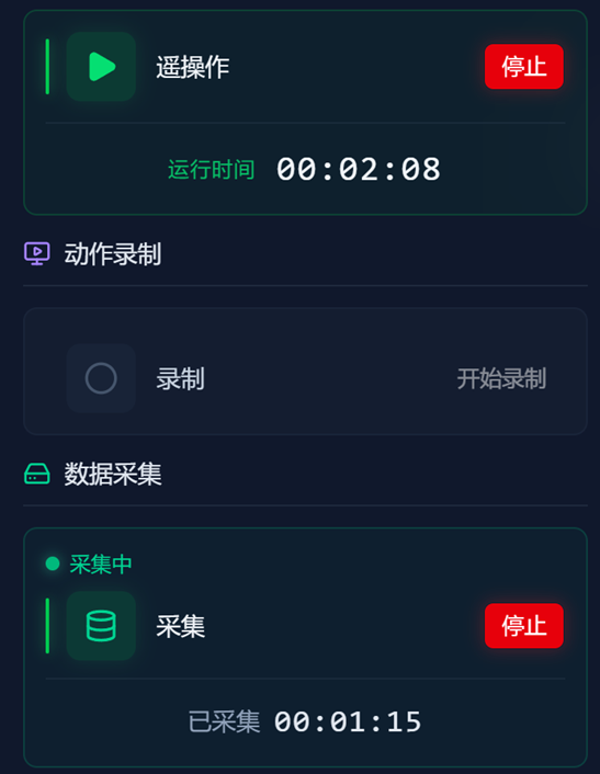 Data collection started successfully